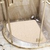 EXGUEACK Corner Shower Mats Non Slip 23.6" x 23.6", Quadrant
