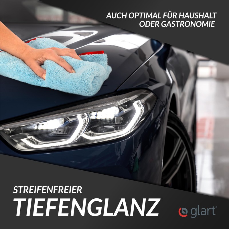 Glart microfiber cloth, for lacquer polishing, discs, cockpit cleaning at