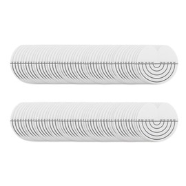 100Pcs Hair Heat Shield Guards with Scale Single Hole PVC Clear Fusion Glue Protector Hair Extension Tools for Hair