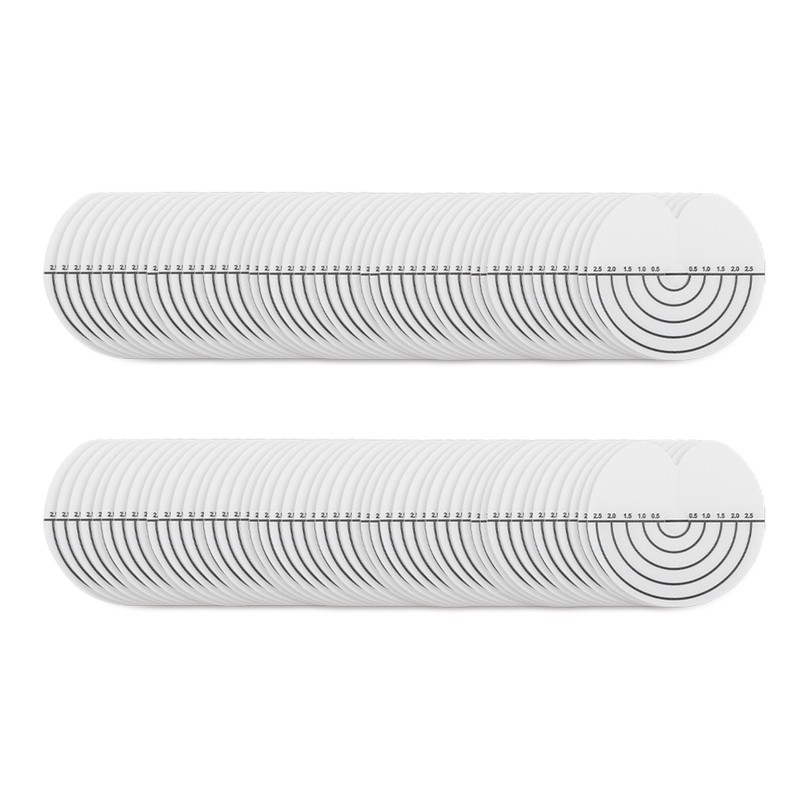 100Pcs Hair Heat Shield Guards with Scale Single Hole PVC