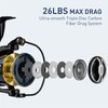 THKFISH Saltwater Fishing Reel, Full Metal, Carbon Spinning 5000/6000, 8+1BB