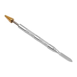 Alnicov Leather Edge Dye Pen,Dual-purpose Oil Edge Pen Belt Edge Oil Paint Roller Applicator,Painting Accessories Tool for Leather Craft Tool(Cone Head+Roller Head)