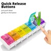 7 Day Pill Organizer, Rainbow Color, 2 Pack