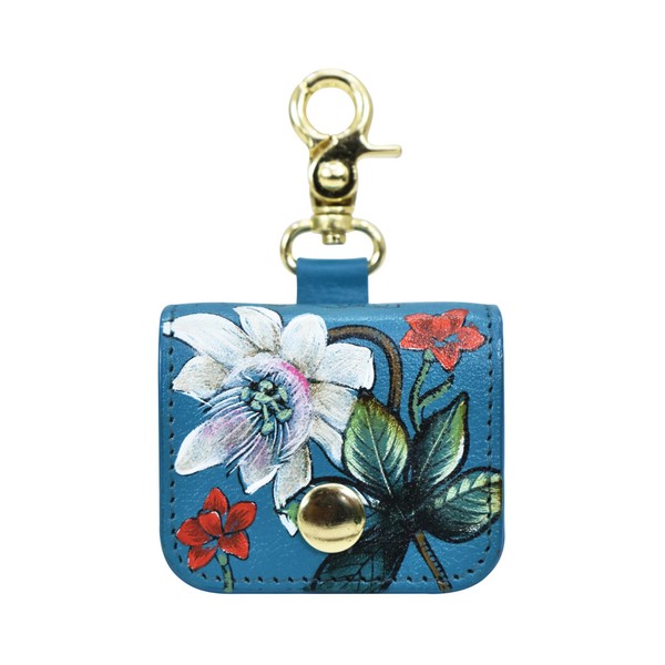 Anuschka Hand-Painted Leather AirPods Case Cover with Flap and Snap