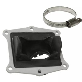 Caltric Carburetor Intake Boot Insulator W/Clamp for Honda 16221-Ml3-680, 16221-Ml3-681