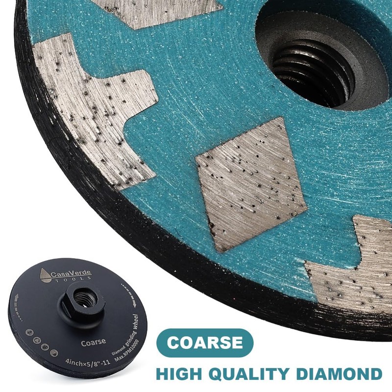Casaverde 4" Resin Filled Diamond Cup Wheel,Granite Cup Wheels with