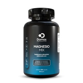 Suplementos Domos - Magnesio Mix: Citrato, Glicinato Y Gluconato-120 Cápsulas