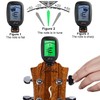 Ranch Guitar Tuner Clip On Professional for Acoustic/Electric Guitar, Ukulele,