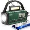 Emergency NOAA Weather Alert Radio, Portable Solar Hand Crank AM/FM