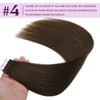 Sindra Tape-In Extensions, Real Hair, Brown, 20 Pieces, 50 g,