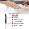 Karma Organic Glass Nail File- Professional Nail Buffer smooth finish