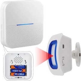 EverNary Wireless Motion Sensor Alarm With Portable Pager Caregiver Monitoring System