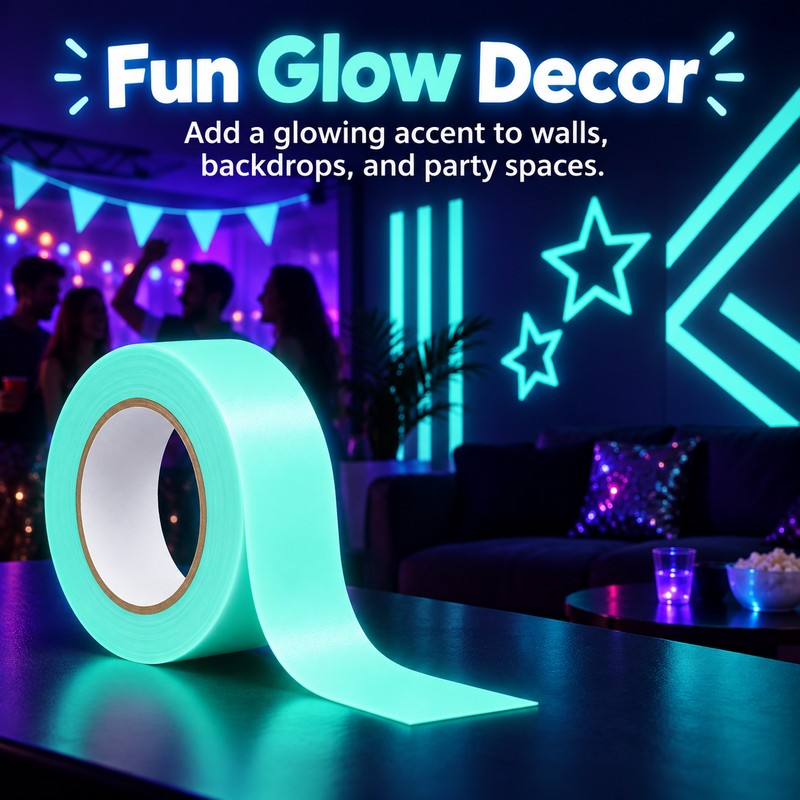 Glow-in-the-Dark Tape for Stairs & Walls – 1cm × 3m