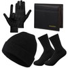 Cuffbow 5 Pcs Winter Beanie Hat Socks Wallet Touchscreen Gloves