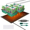 Seed Starter Trays with Grow Lights and Heat Mat, 48
