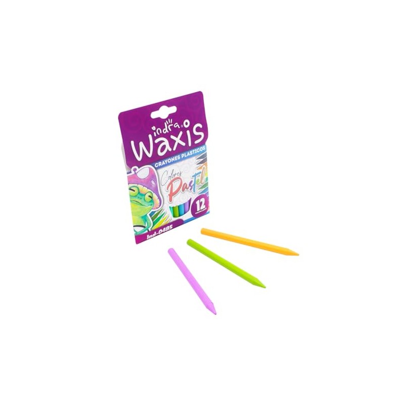indra ind-0485 crayones plasticos pastel 12 Pieza