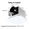 JOEAONZ Bathroom Exhaust Fan with Light 110 CFM Quiet with