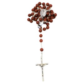 Our Lady of Fatima Handmade Scented Rose Petal Rosary Beads Made in Portugal