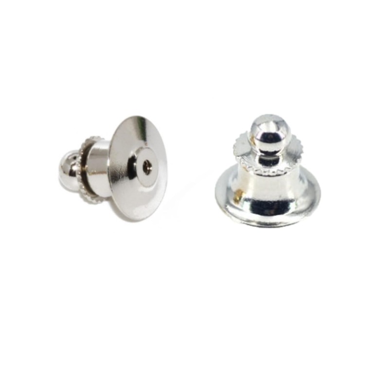 Badge Back Hardware Tie Tack Pin Badge Catch Clasp Deluxe