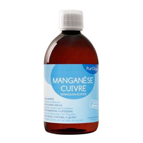 PurOligo Manganèse Cuivre Oligothérapie 500 ml