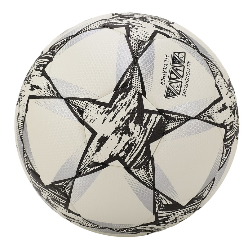 Soccer Ball Size 5 High Elasticity Kick Resistant PU Leather