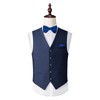 DiBanGu Boys Pre-tied Bow Tie,Silk Adjustable Bowtie and Pocket Square