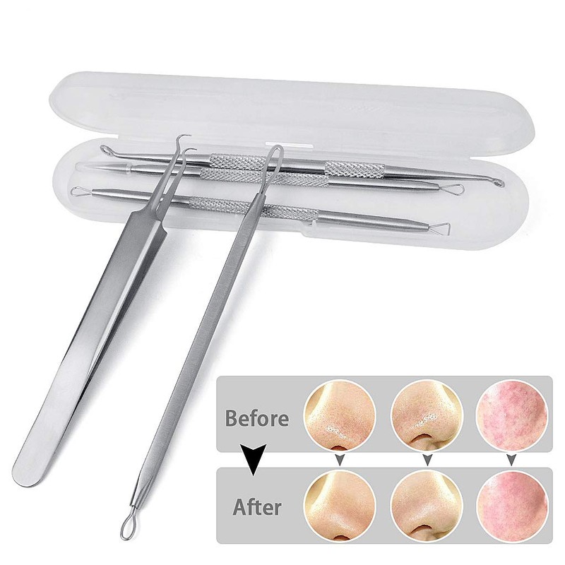 5PCS Blackhead Remover Tool Set Acne Extractor Comedone Pimples Spot