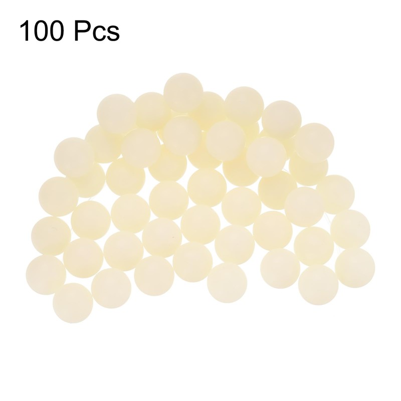 sourcing map 100 Pcs Precision Nylon Bearing Balls 10mm Solid