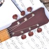 Tuner Pegs Tuning Machine Heads Button Silver Wooden Folk Guitar