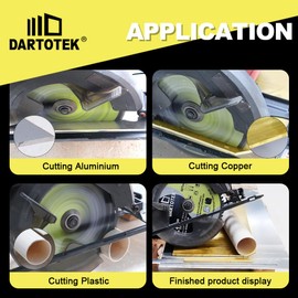 7-1/4"/184mm Aluminum Cutting Disc,Circular Saw Blade 60T TCG Teeth,TCT Cut Off Wheel for Aluminum,Plastic with 5/8" Arbor for Circular saws, Miter saws, Table saws