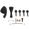Violin Fiddle Accessories Kit Replacement Parts Metal Wooden for 4/4