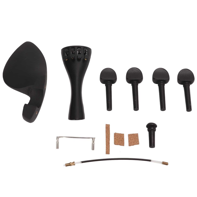 Violin Fiddle Accessories Kit Replacement Parts Metal Wooden for 4/4