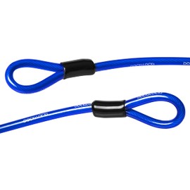 DocksLocks Weatherproof Straight Security Cable (5ft to 25ft Lengths) with Reinforced Looped Ends, Anti-Theft Protection for Kayaks, Bikes, Paddleboards, Outdoor Equipment, Bicycles and More 5ft