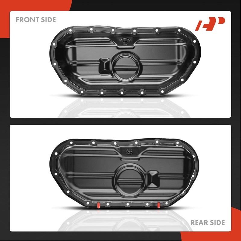A-Premium Lower Engine Oil Pan Sump with Drain Plug Compatible