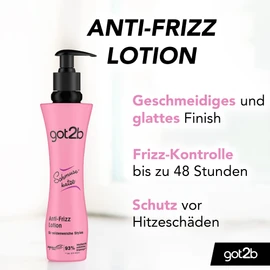 got2b Lotion, cuddly cat anti-frizz lotion hold 2 (200 ml), styling lotion for supple styles, tames the hair and gives a silky soft hair feeling