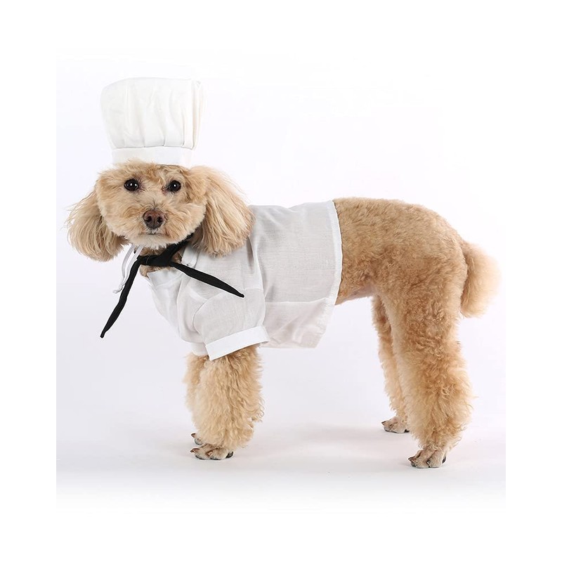 Dog Cook Costume PS20050 (M(11" Neck Girth,15.7" Chest))