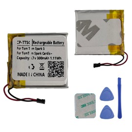 E-YIIVIIL Rechargeable Battery CP-TTSC 300mAh/1.11Wh/3.7V for Tomtom Spark 3 Tomtom Spark Cardio+ Music Watch,with Repair Tool Kit