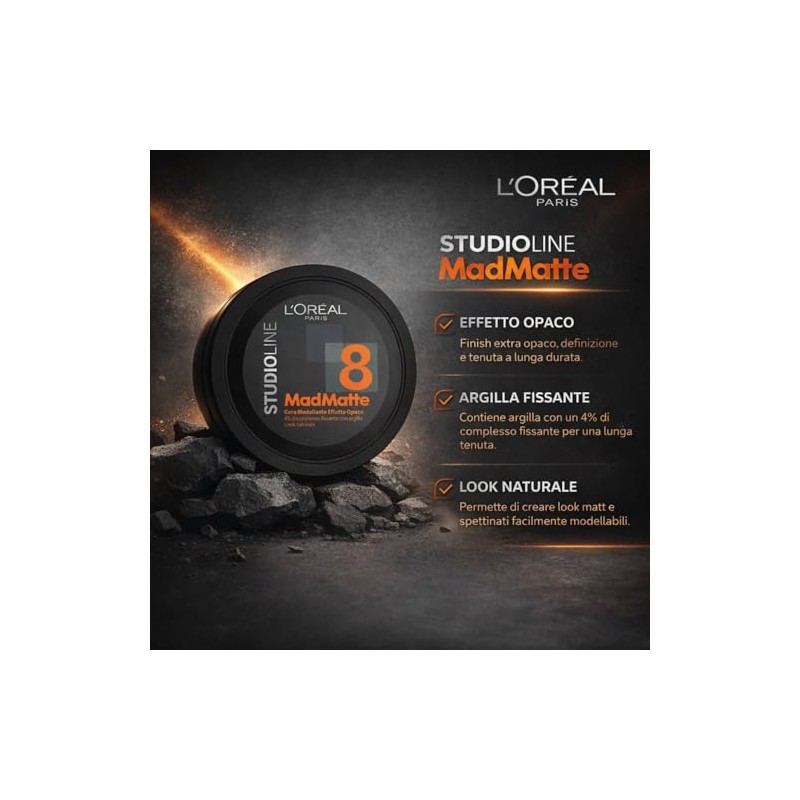 L'Oreal Paris Studio Line 8 Mad Matte Modelling Wax Strong
