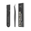 BLACKWINGS 2 Models Stainless Steel Eyelash Tweezers