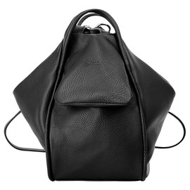 X Zone City Backpack Genuine Leather Ladies Medium – 019513, Black