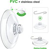 Navoys Set of 12 Suction Cup Hooks, Premium PVC Cups