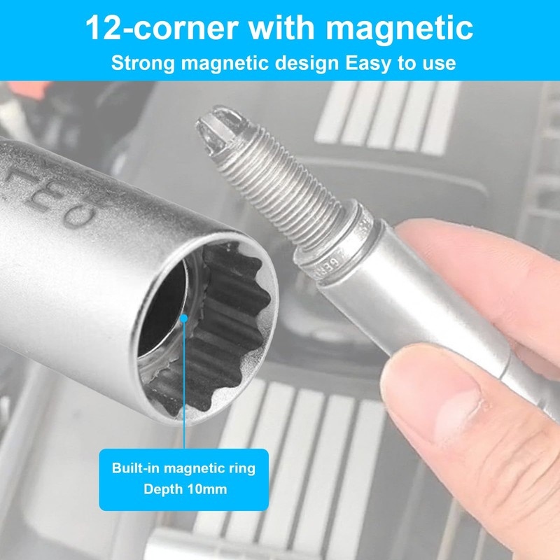 Spark Plug Wrench 14 mm 16 mm 3/8 Inch Drive