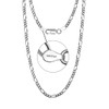 LeCalla 925 Sterling Silver Rhodium Plated 3.5 MM Italian Solid