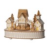 Lumineo LED Wood Village Scene with Music and Motion, 6"