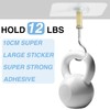 10 Pack Adhesive Ceiling Hooks, Heavy Duty No Drill Outdoor