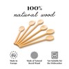 6 Piece Wooden Cooking Spoon Set Beech Large Small (6