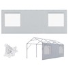 ADVANCE OUTDOOR Replacement Mesh Window Sidewall Tarp for 10/12x20 ft