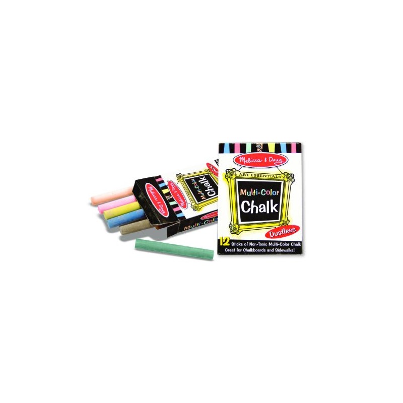 Melissa & Doug Multi-Colored Chalk (12 Piece)