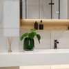 Relexome Dark Green Glass Flower Vase for Centerpieces Flowers 6.7
