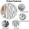 Uiiooazy White Black Striped Shower Curtain for Bathroom 72"x72", Geometric